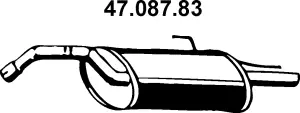 Silencieux arrière EBERSPÄCHER 47.087.83