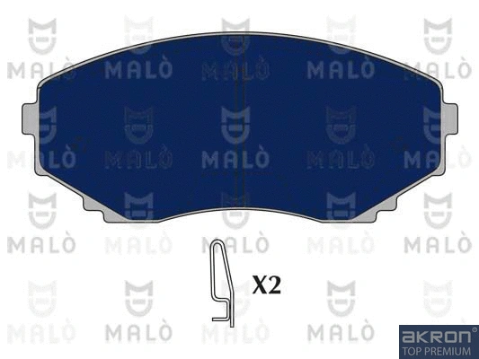 Kit de plaquettes de frein, frein à disque AKRON-MALÒ 1050590