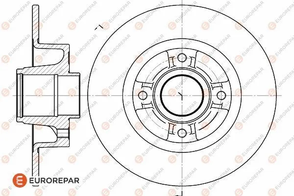 Disque de frein EUROREPAR 1618871380