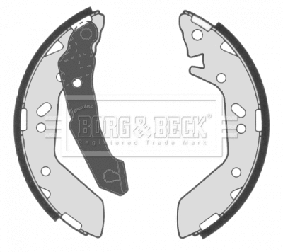 Jeu de mâchoires de frein BORG & BECK BBS6311