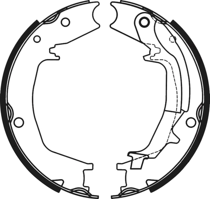 Jeu de mâchoires de frein ABTEX ABS4158
