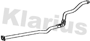 Tuyau d'échappement KLARIUS 160378
