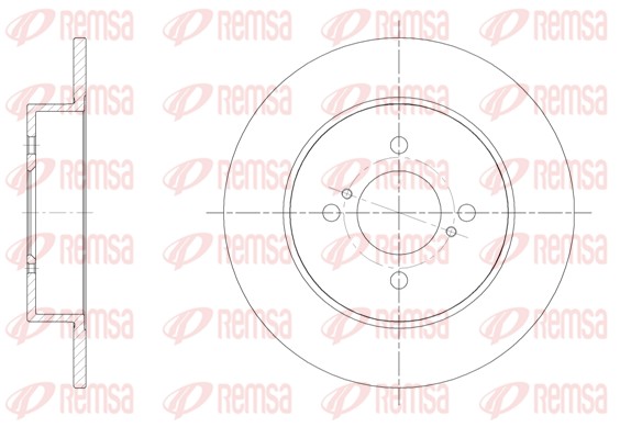 Disque de frein REMSA 61537.00