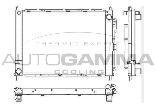 Radiateur, refroidissement du moteur AUTOGAMMA 105902
