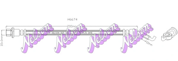 Flexible de frein BROVEX-NELSON H6674