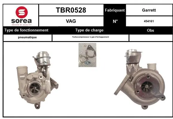 Turbocompresseur, suralimentation EAI TBR0528