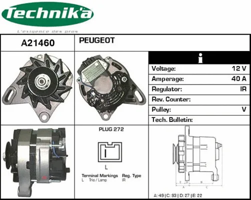 Alternateur Technika A21460