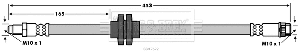 Flexible de frein BORG & BECK BBH7672