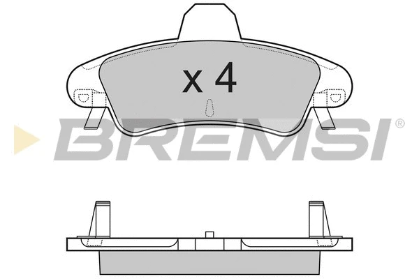 Kit de plaquettes de frein, frein à disque BREMSI BP3188