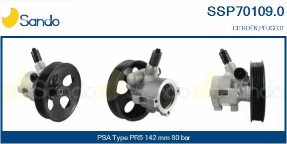 Pompe hydraulique, direction SANDO SSP70109.0