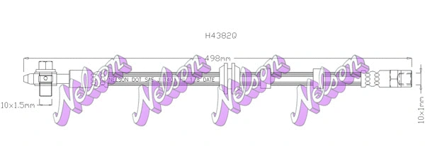 Flexible de frein KAWE H4382Q