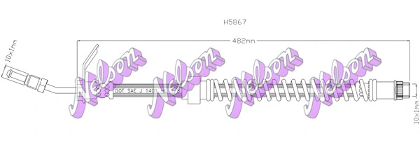 Flexible de frein KAWE H5867