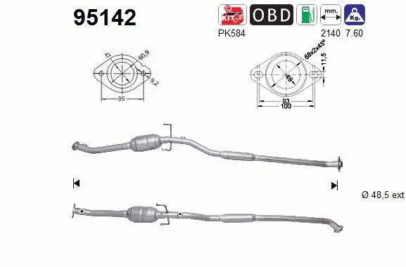 Catalyseur AS 95142