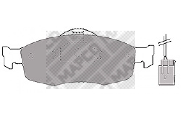 Kit de plaquettes de frein, frein à disque MAPCO 6369