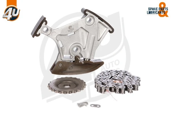 Chaîne, commande de pompe à huile 4U Autoparts 44103VV