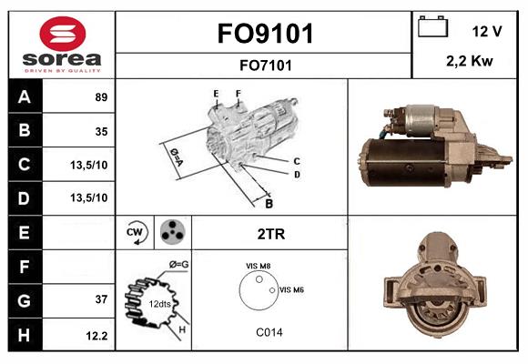 Démarreur SNRA FO9101
