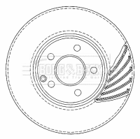 Disque de frein BORG & BECK BBD5923S
