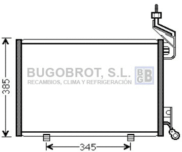 Condenseur, climatisation BUGOBROT 62-FD5444