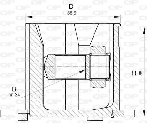 Jeu de joints, arbre de transmission OPEN PARTS CVJ5824.20
