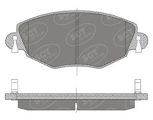 Kit de plaquettes de frein, frein à disque SCT - MANNOL SP 450 PR