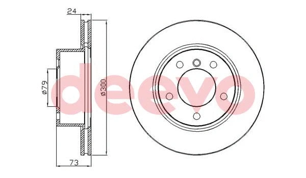 Disque de frein DEEVO BD18220