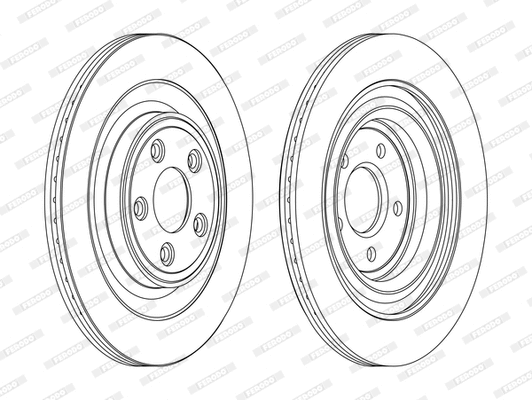 Disque de frein FERODO DDF1703DC-D