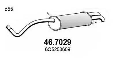 Silencieux arrière ASSO 46.7029