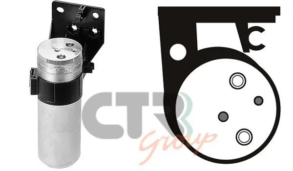 Filtre déshydratant, climatisation CTR 1211402
