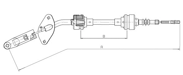 Tirette à câble, commande d'embrayage SONOVA CF01880
