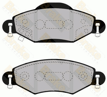 Kit de plaquettes de frein, frein à disque Brake ENGINEERING PA1555