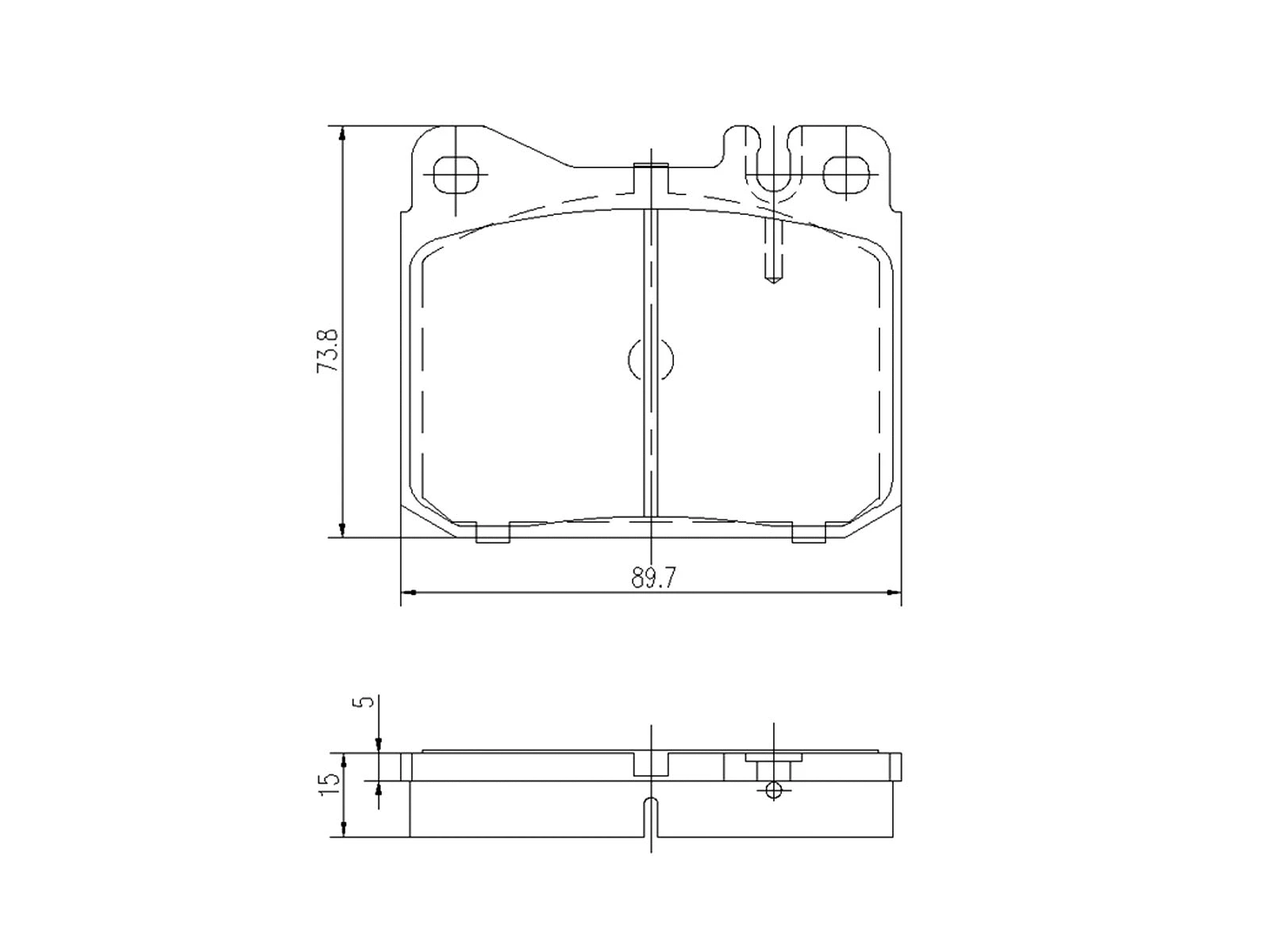 Kit de plaquettes de frein, frein à disque A.Z. Meisterteile AZMT-44-022-1100
