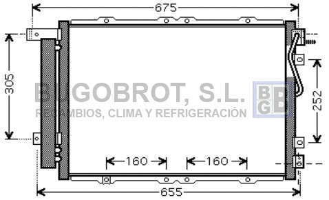 Condenseur, climatisation BUGOBROT 62-KA5091