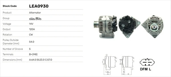 Alternateur LUSA LEA0930