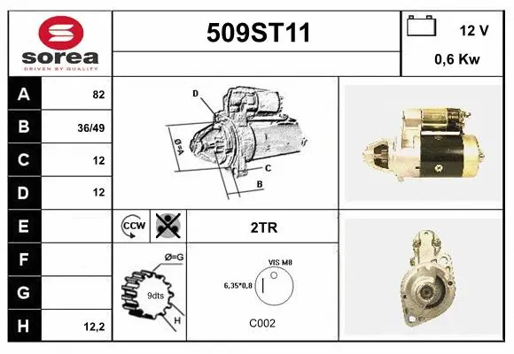 Démarreur STARTCAR 509ST11
