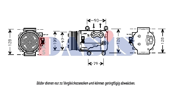 Compresseur, climatisation AKS DASIS 853160N