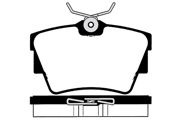 Kit de plaquettes de frein, frein à disque Technika 02032