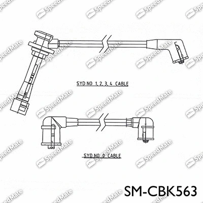 Kit de câbles d'allumage SpeedMate SM-CBK563