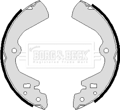 Jeu de mâchoires de frein BORG & BECK BBS6250