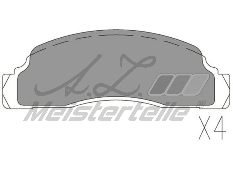 Kit de plaquettes de frein, frein à disque A.Z. Meisterteile AZMT-44-022-2377