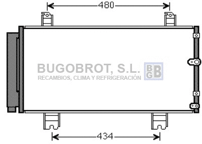 Condenseur, climatisation BUGOBROT 62-TO5572