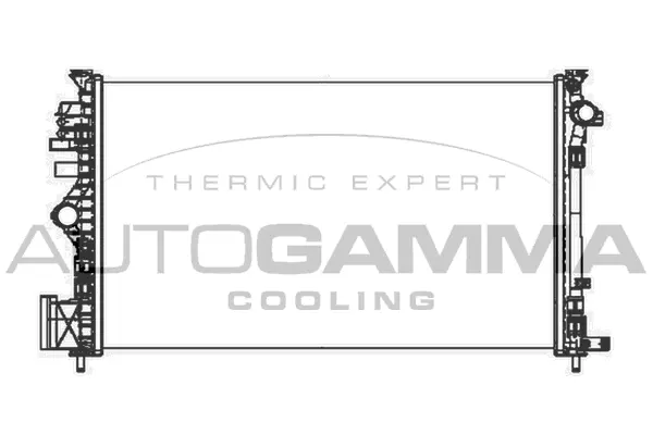 Radiateur, refroidissement du moteur AUTOGAMMA 105322