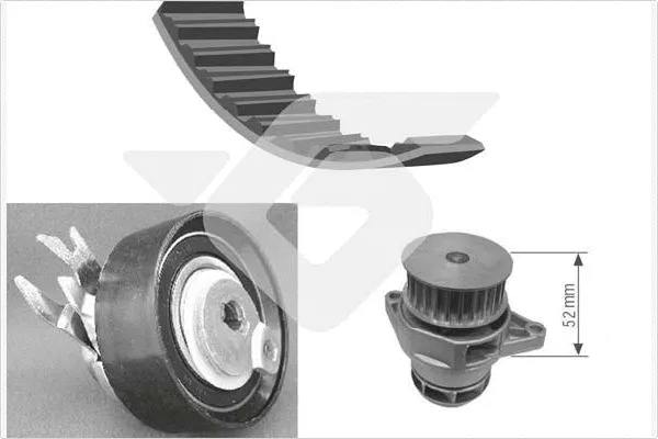 Pompe à eau + kit de courroie crantée HUTCHINSON KH 99WP24