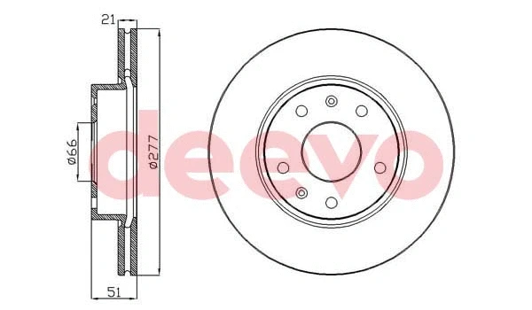 Disque de frein DEEVO BD13400