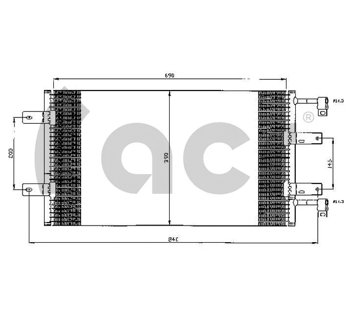Condenseur, climatisation ACR 300547