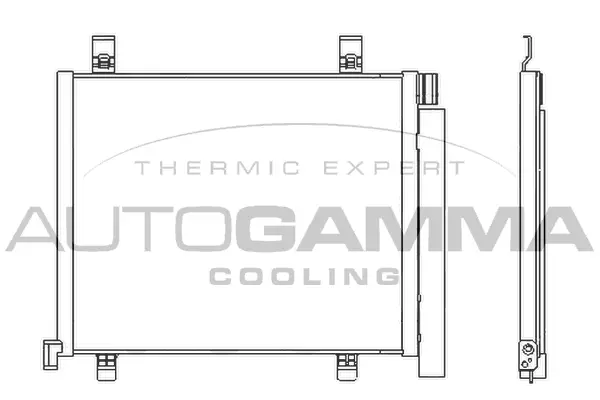 Condenseur, climatisation AUTOGAMMA 107108