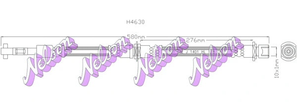 Flexible de frein KAWE H4630