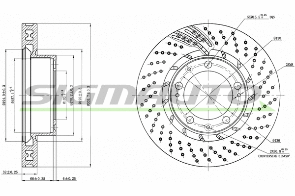 Disque de frein SIGMAUTO DBB592VLS