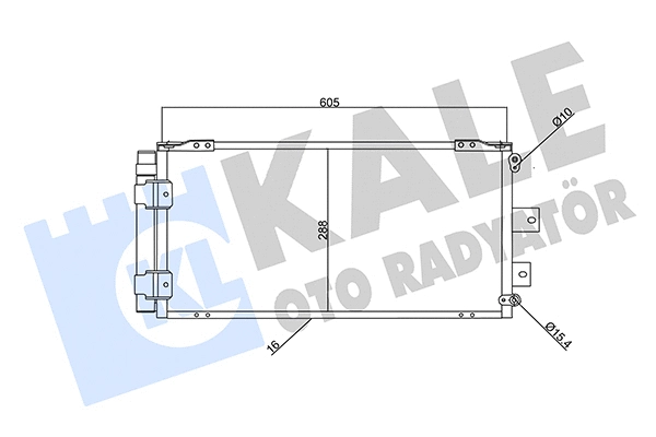 Condenseur, climatisation KALE OTO RADYATÖR 357940
