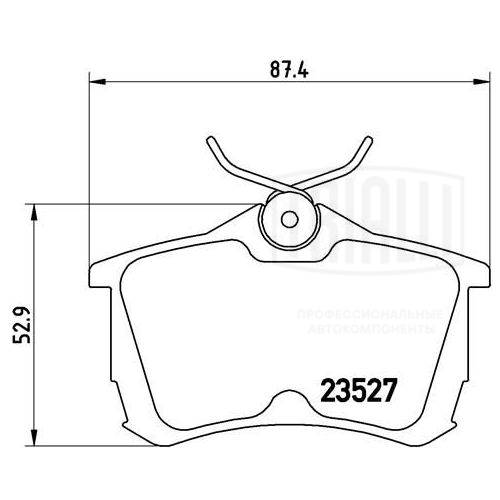 Kit de plaquettes de frein, frein à disque TRIALLI PF 4030