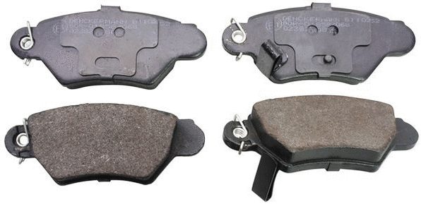 Kit de plaquettes de frein, frein à disque DENCKERMANN B110252